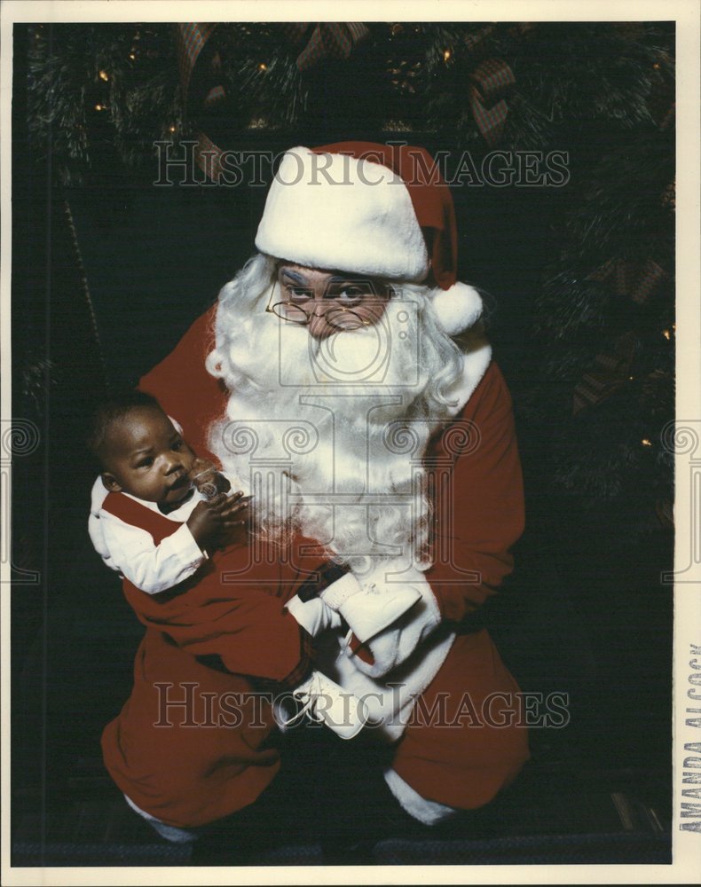 1992 Aaron Bankhead Santa Beard Marshall - Historic Images