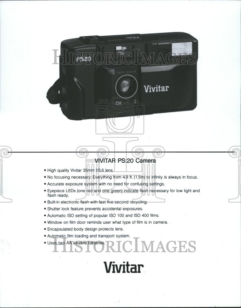 1987 Press Photo Vivitar Camera System Automatic Motor - RRV61871 - Historic Images