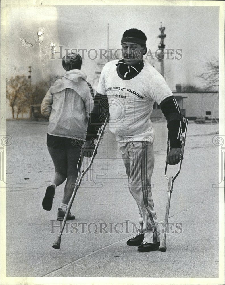 1983, Walkathon Lake Michigan Handicapped - RRV62013 - Historic Images