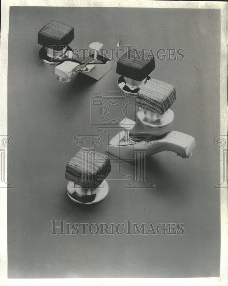 1960 Press Photo Wooden Faucet Kohler CO Wood Two - RRV62341 - Historic Images