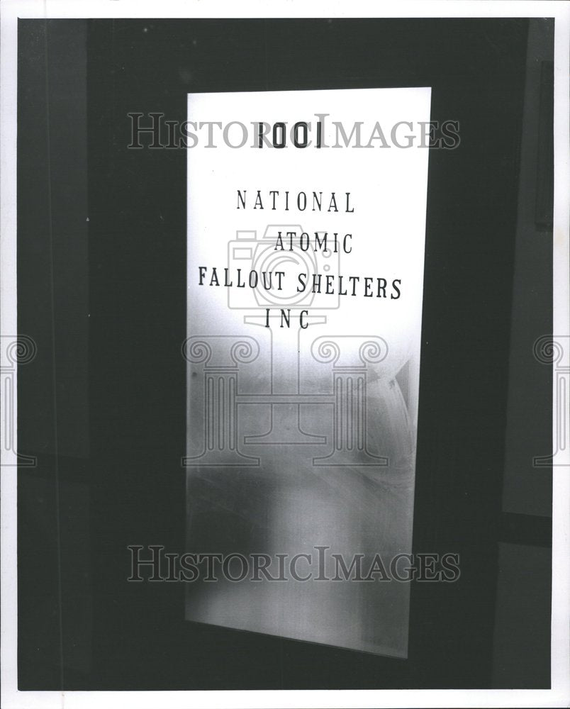 1961 Press Photo National Atomic Fallout Shelters Inc. - Historic Images