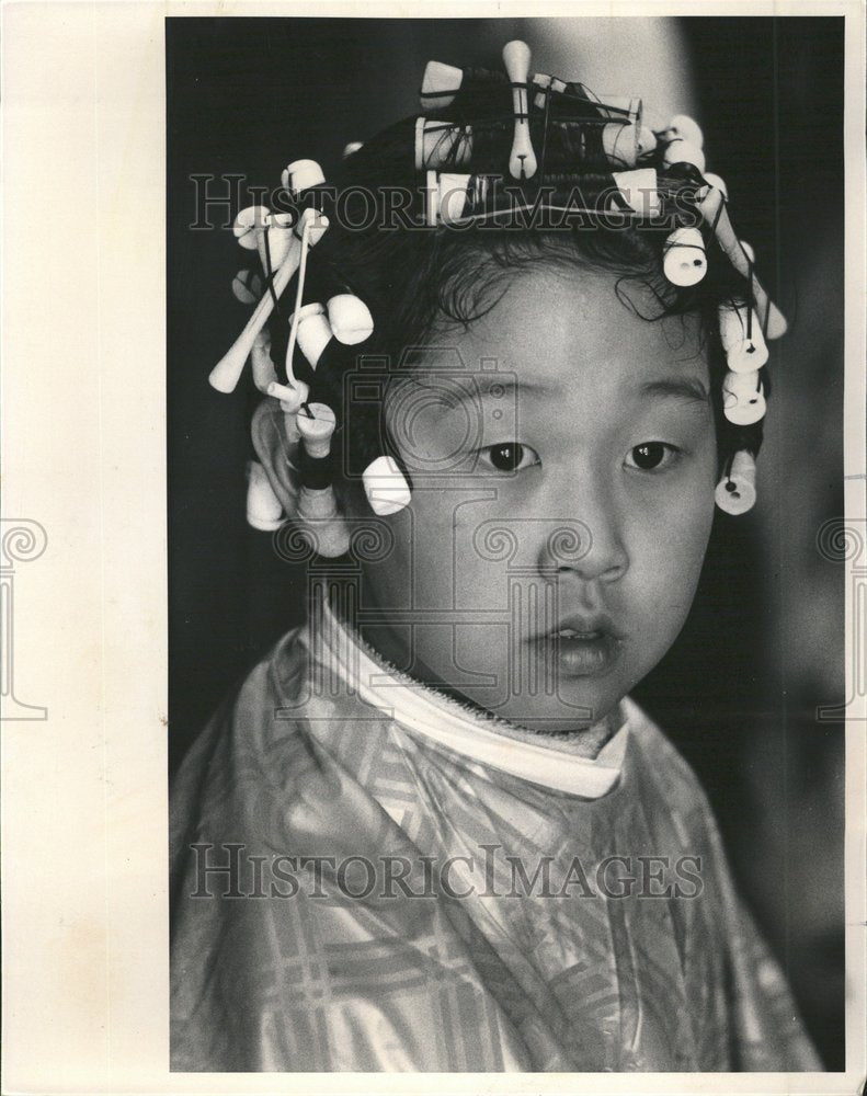 1981 Korean Child Hairdresser - Historic Images