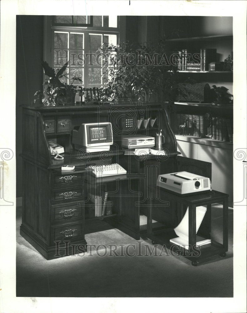 1983 Press Photo Reproduction of Rolltop Desk - RRV64129 - Historic Images