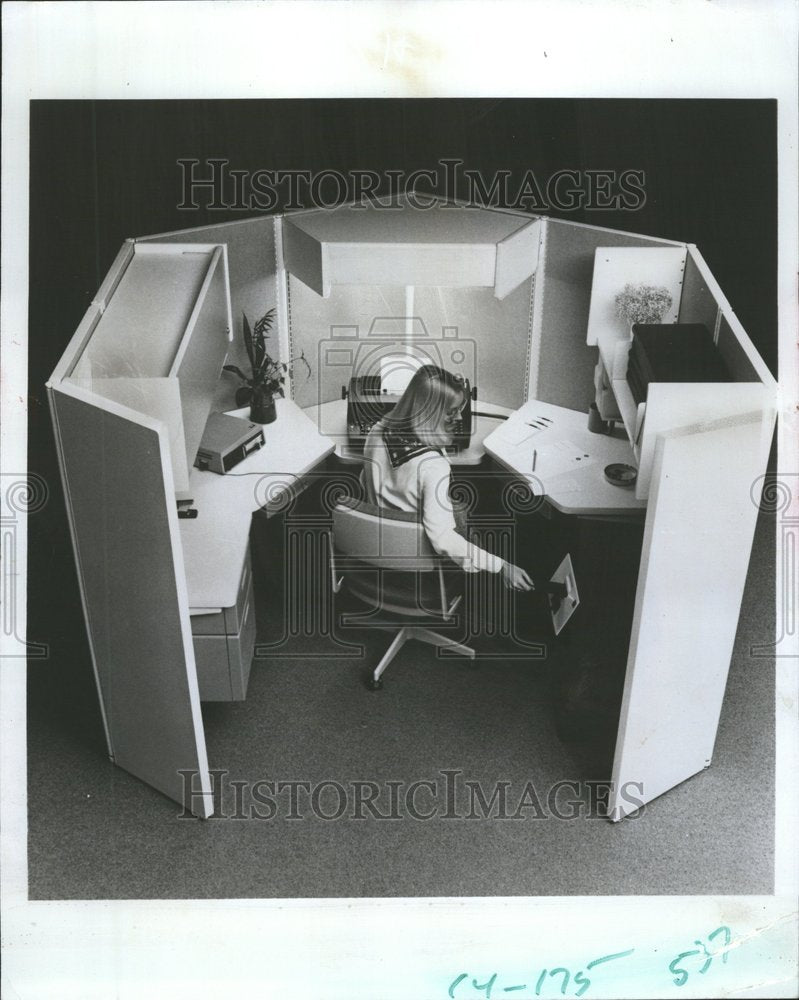 1977 Contemporary Rolltop Desk-Historic Images