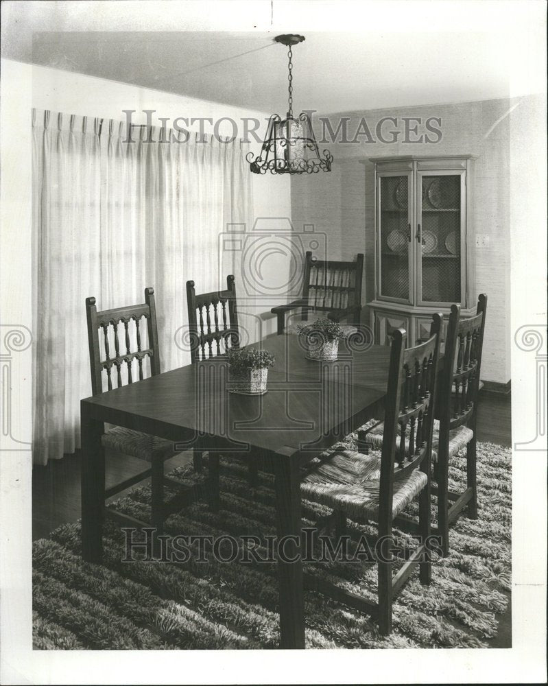 1967 Press Photo Dining Room The Designer&#39;s Shop Decor - Historic Images