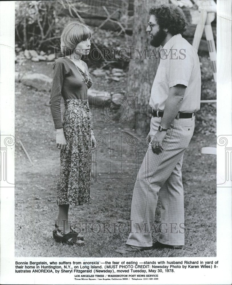 1978 Press Photo Bonnie Bergstein with Husband - RRV64253 - Historic Images