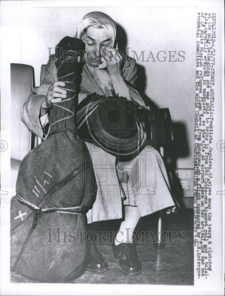 1957 Press Photo Feoktista Jogoleva Russian Immigrant - RRV64505 - Historic Images