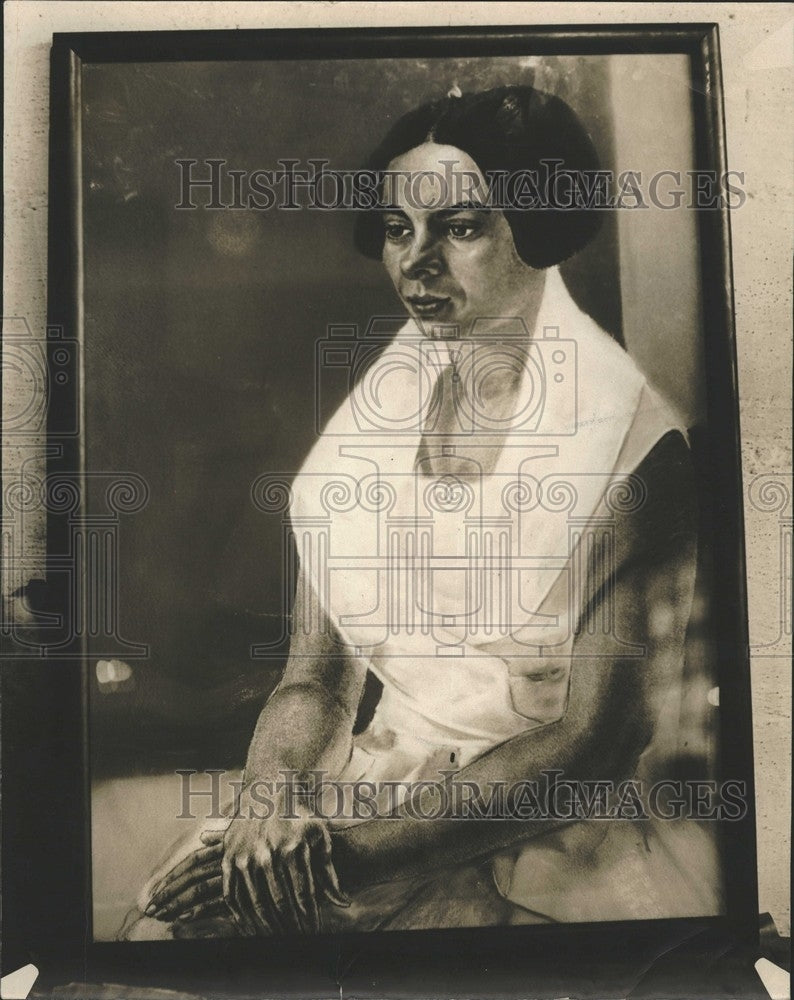 1927 Painting of a Woman - Historic Images