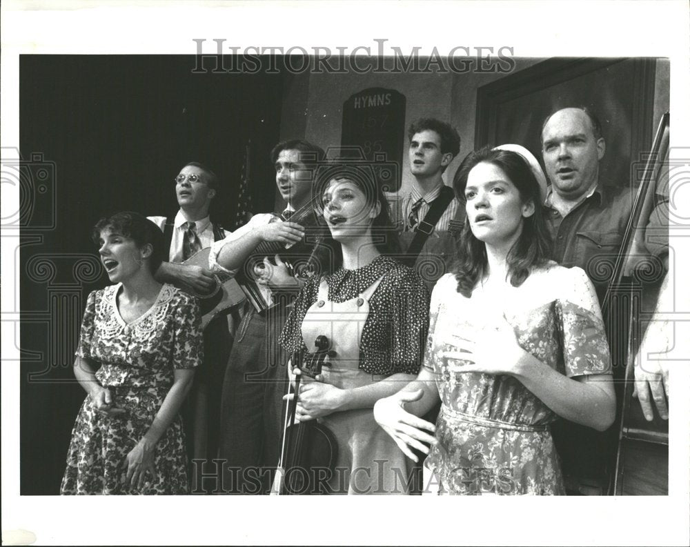 1992 Press Photo Smoke on the Mountain Musical Evanston - Historic Images