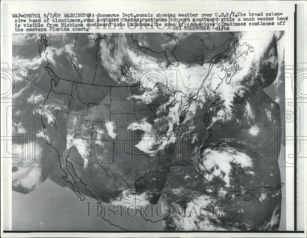 1969 Weather Commerce Dept Mosaic - Historic Images