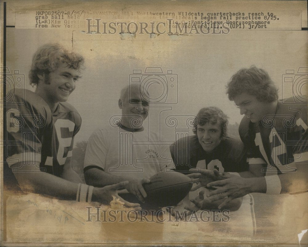 1973, Northwestern Wildcats Quarterbacks - RRV65775 - Historic Images