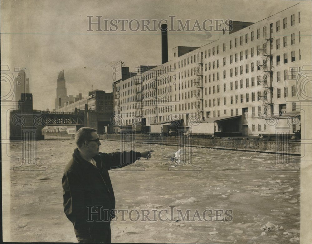 1963 Photo North Pier Terminal Where Boy Fell In Ice - Historic Images