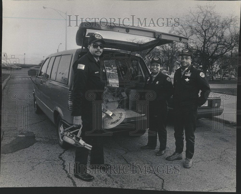 1987 Chicago Police Traffic Parking Violate - Historic Images