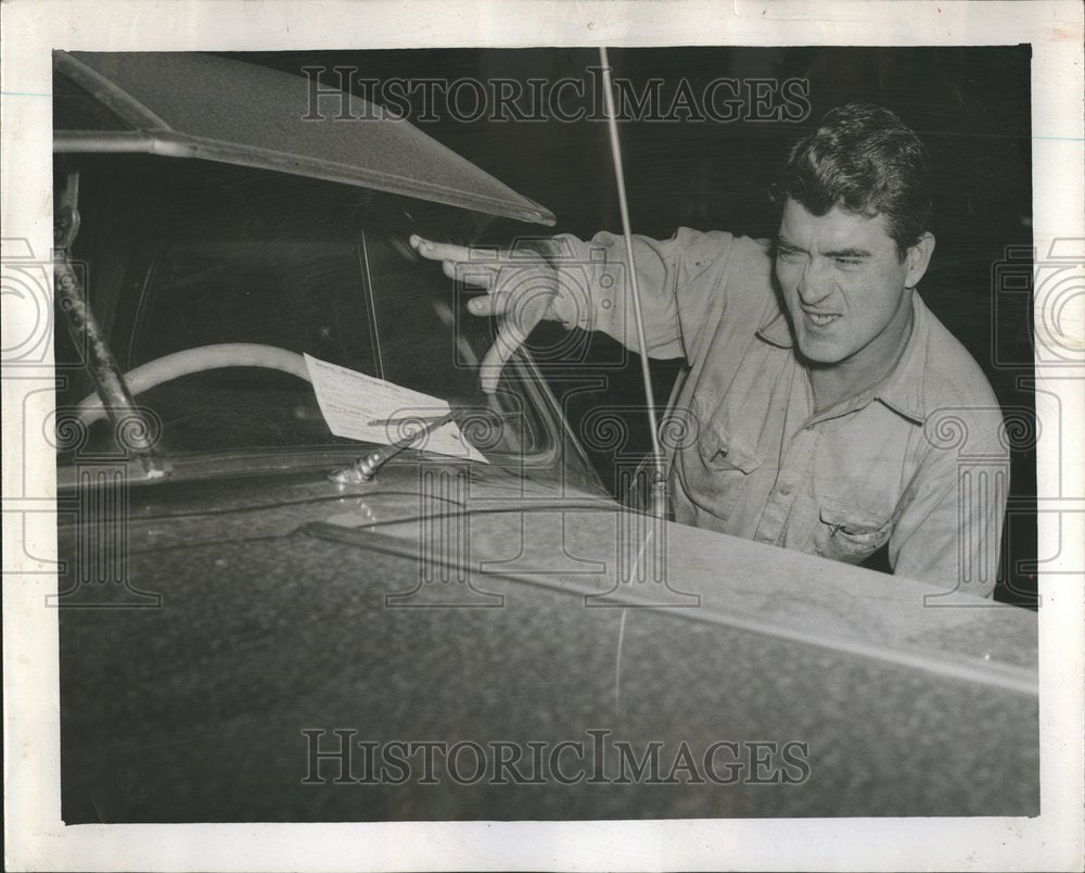 1952, Charles Foreman vehicle parking ticket - RRV65999 - Historic Images