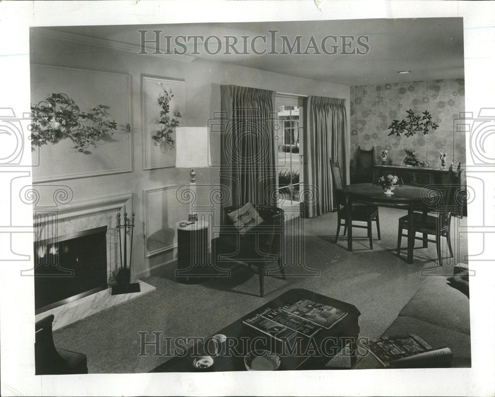 1966 Press Photo Fireplace Carriage Way - RRV66303 - Historic Images