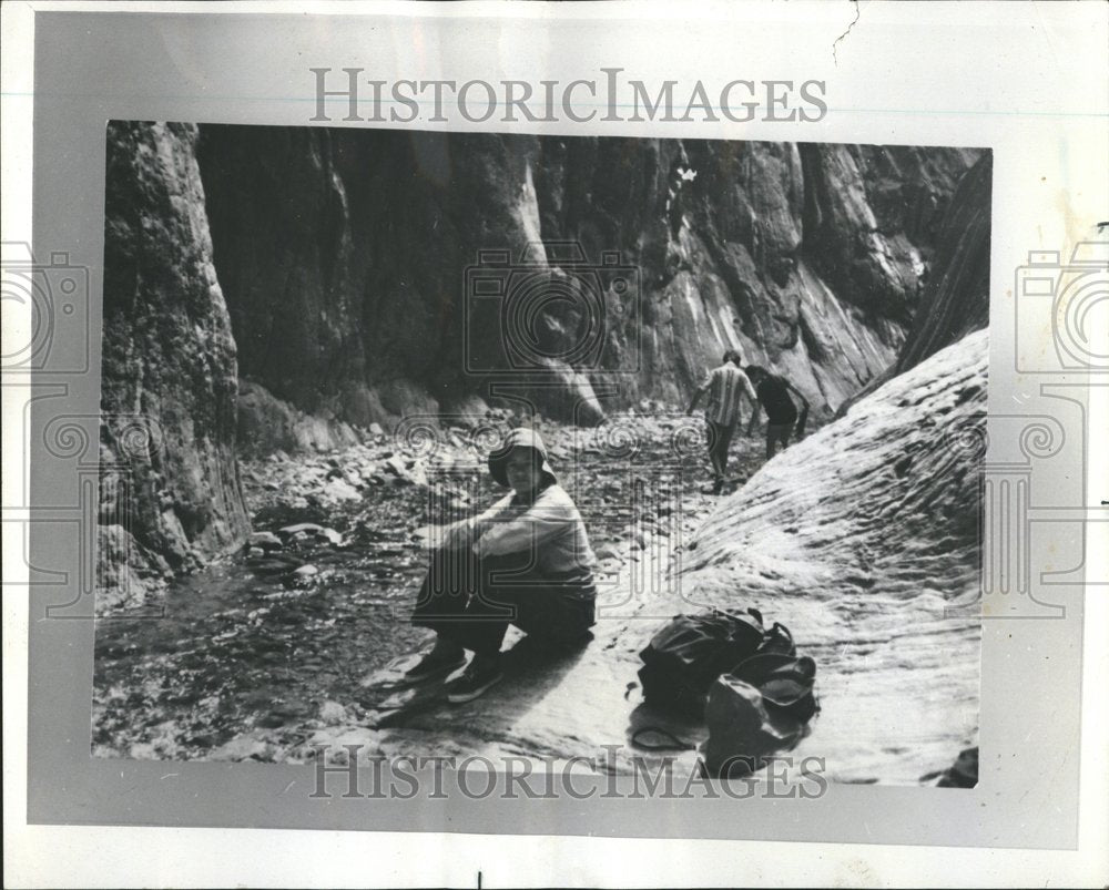 1975 Backpacker Mary Brown Creek Canyon AZ-Historic Images