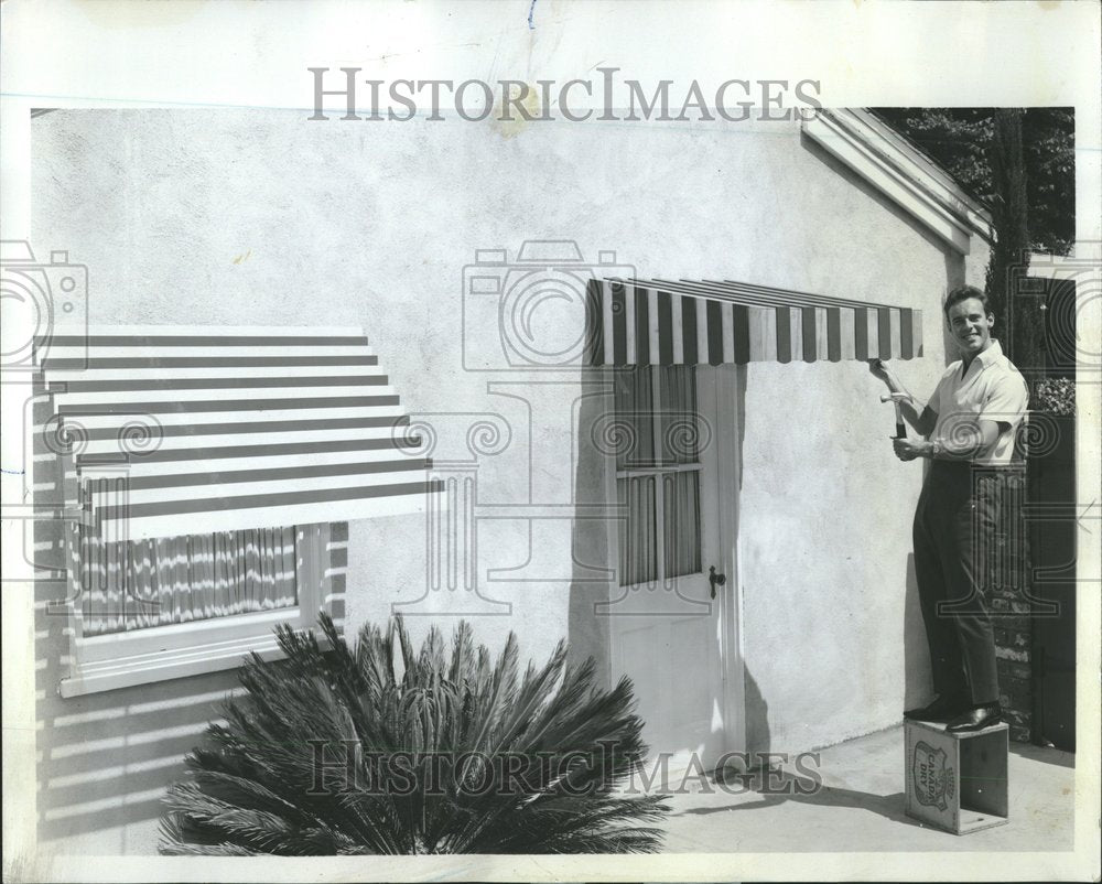 1964 Press Photo Colorful Window Door Home Exterior - RRV66383 - Historic Images