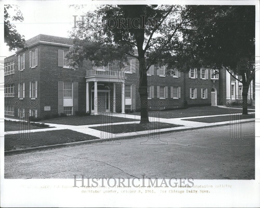 1961 Press Photo First Presbyterian Church Libertyville - RRV66455 - Historic Images