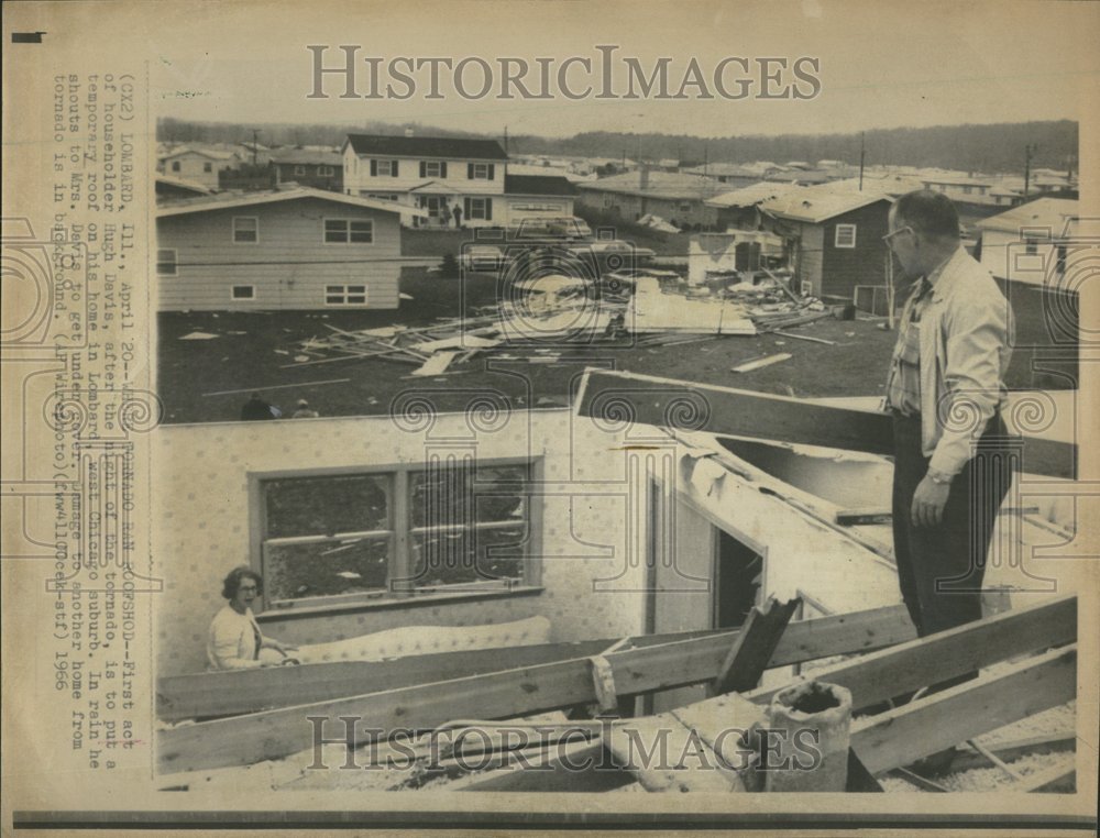 1966 Press Photo Act First Householder Hugh Davis - Historic Images