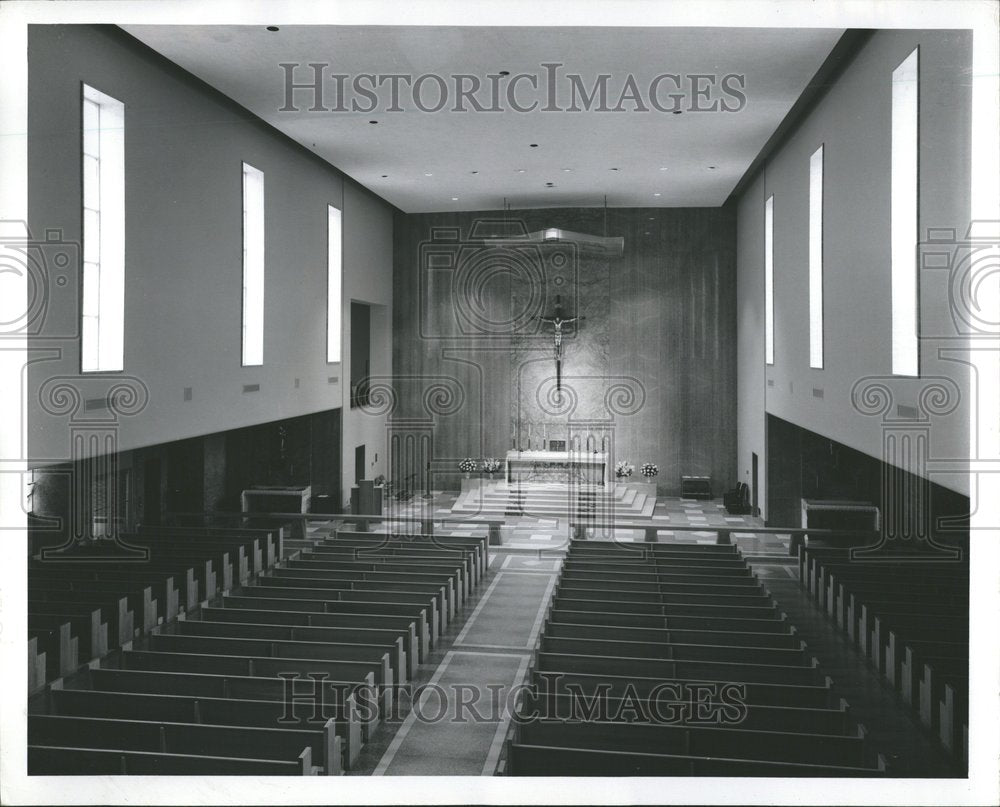 1959 Photo Sacred Heart Church In Lombard, Illinois - RRV66521 - Historic Images