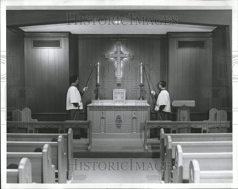 1958 Eucharistic Candles Grace Episcopal-Historic Images