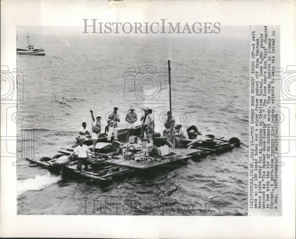 1954, Rubber Bomb Sneaky Raft Ship - RRV67147 - Historic Images