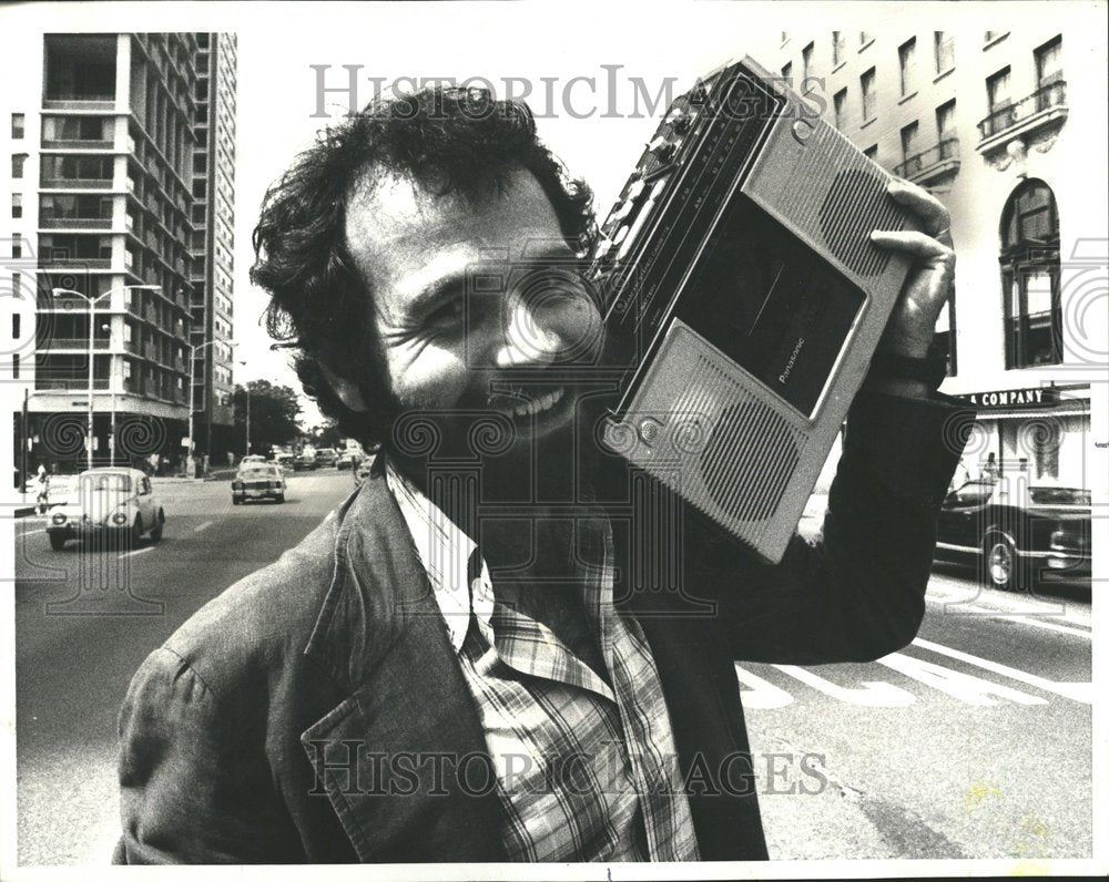 1980 Radio Jeff Cohen Marcher Evanston - Historic Images