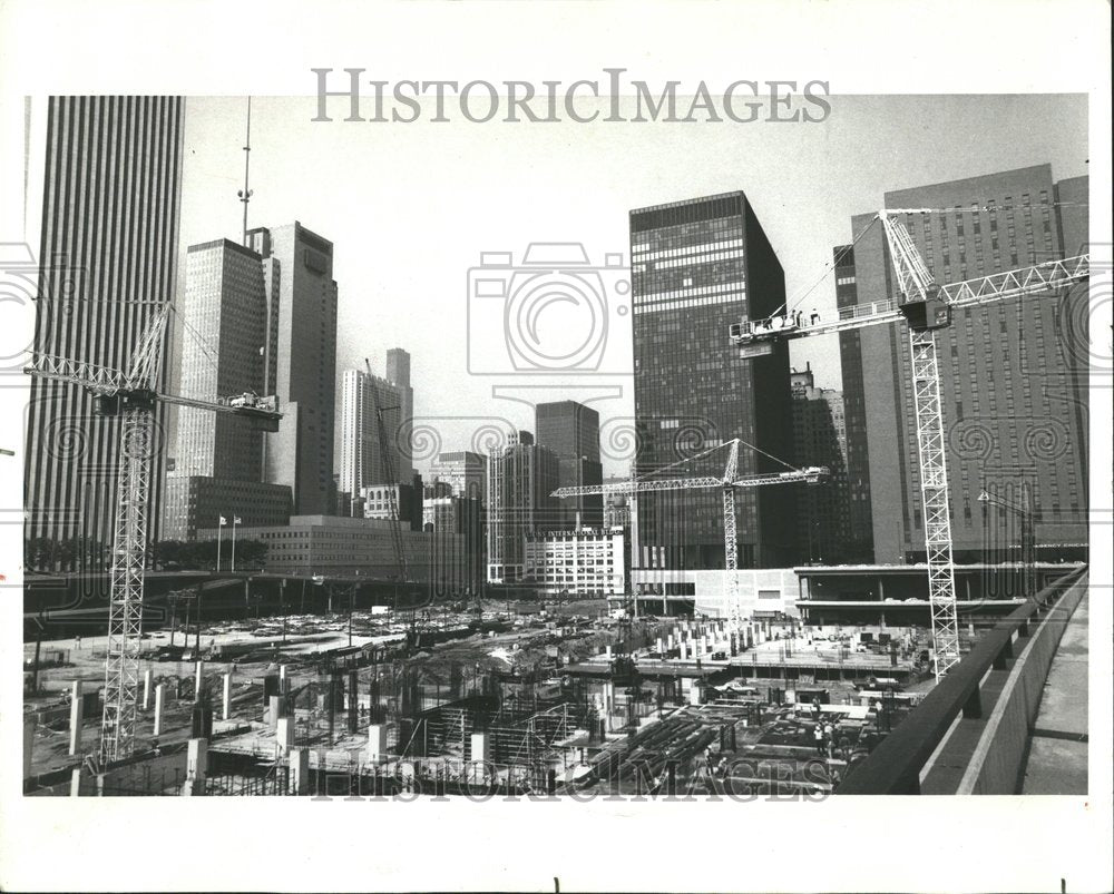 1978 Construction On Illinois Center - Historic Images