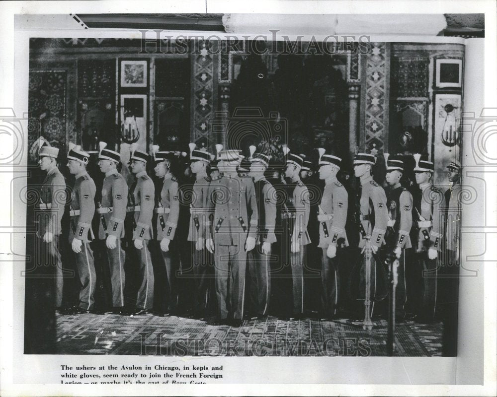 1967 Press Photo Avalon Theater French Military Hats - RRV68067 - Historic Images