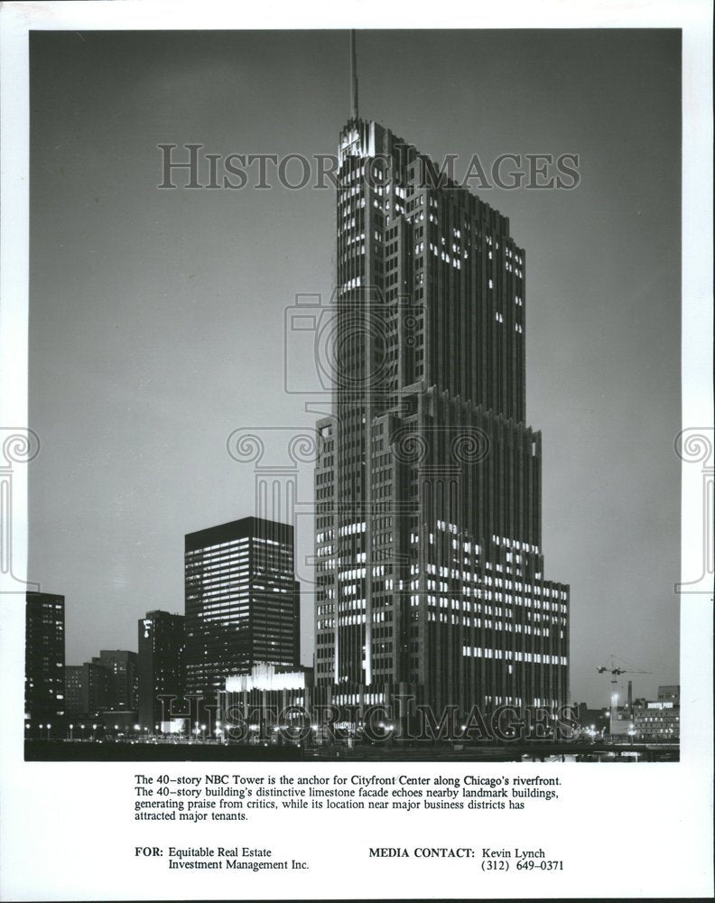 1990 Press Photo NBC Tower Adrian Smith contribution CH - Historic Images