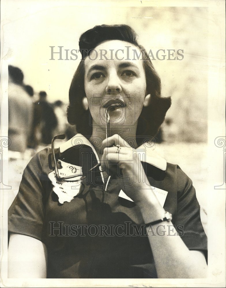 1964 Press Photo Mrs Dee Willis PTA member Spartanburg - Historic Images