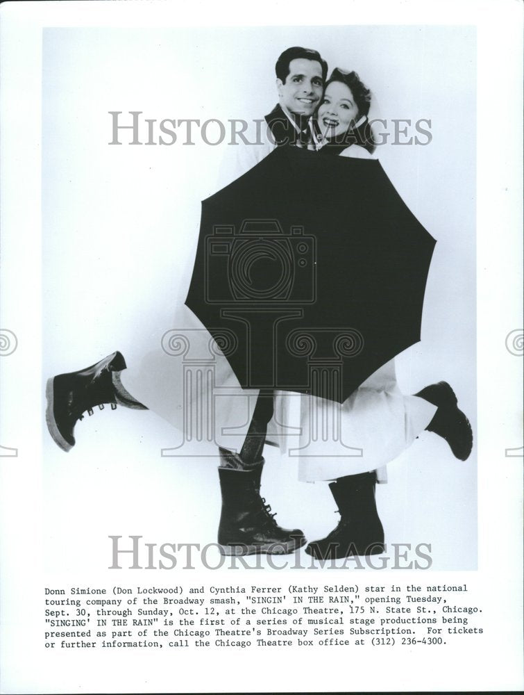 Press Photo Don Lockwood Kathy Selden star Singing Rain - RRV68901 - Historic Images