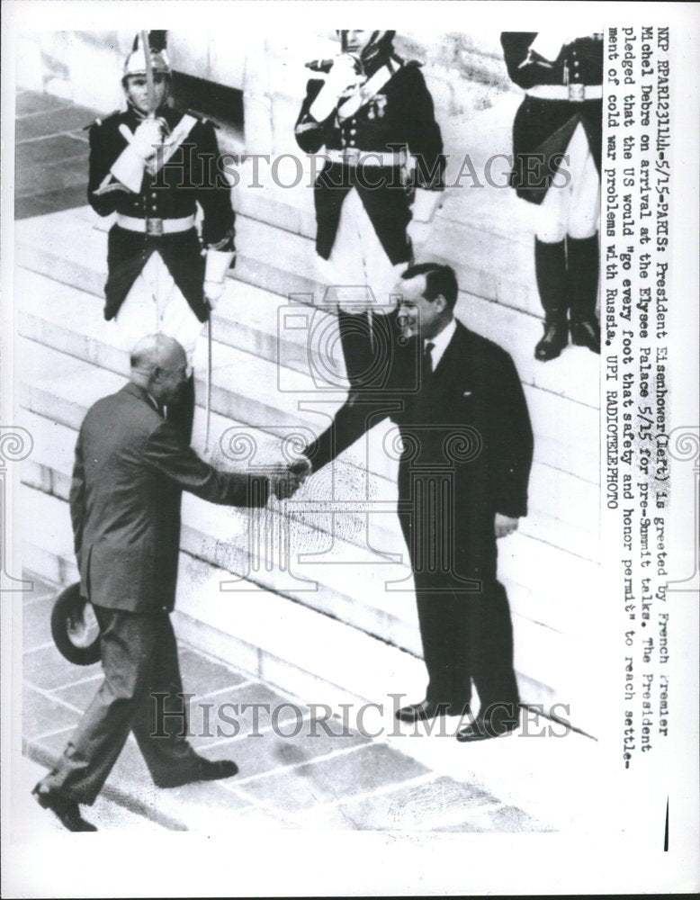 1960 President Eisenhower Michael Debre US - Historic Images