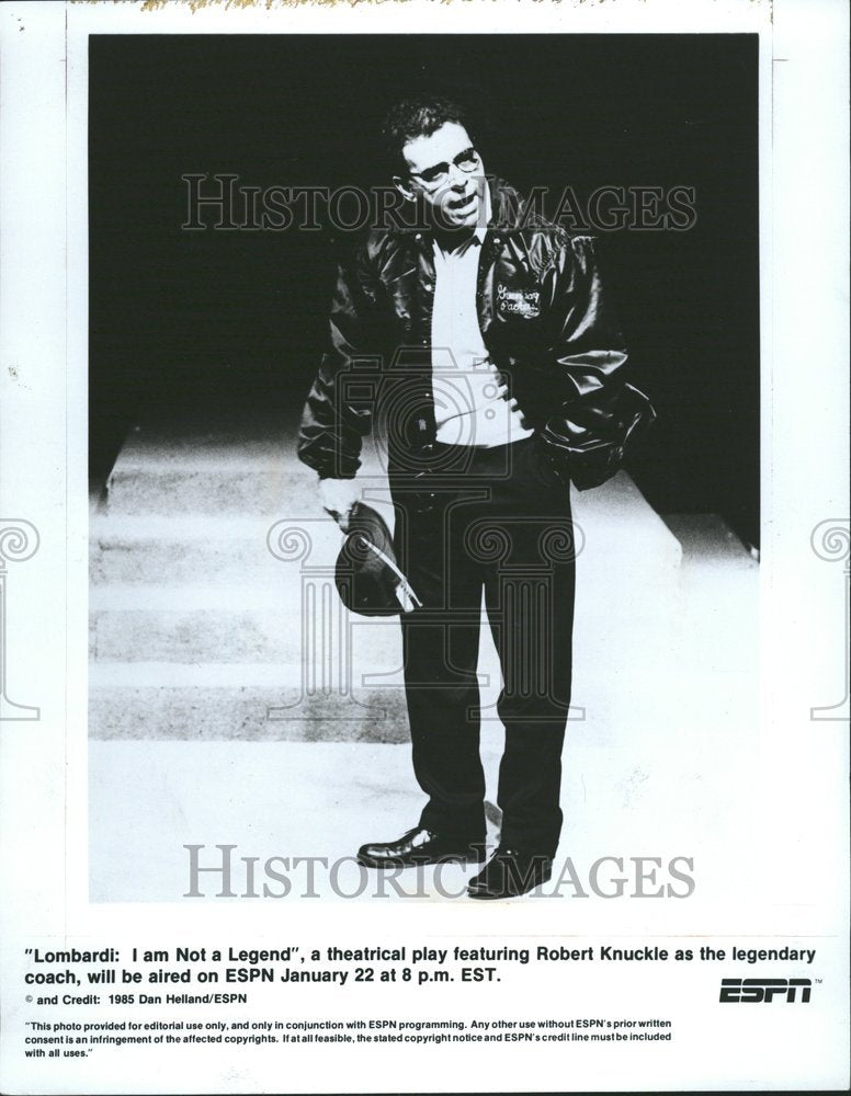 1986 Press Photo Robert Knuckle Lombardi Not Legend - RRV69405 - Historic Images