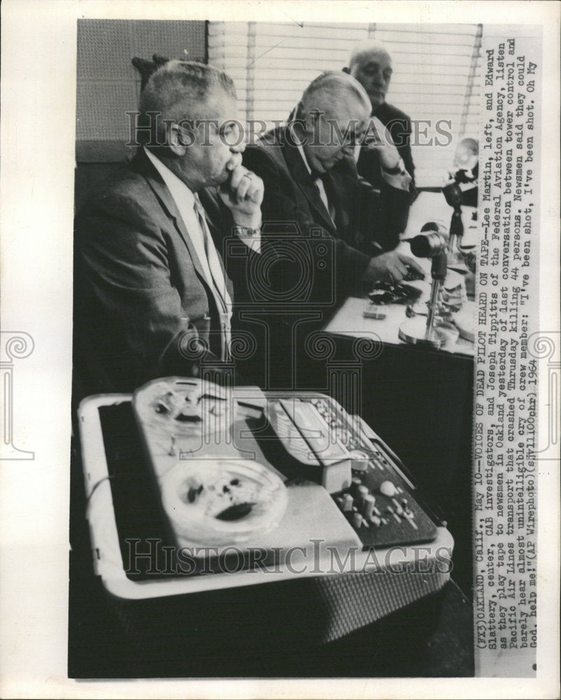 1964 Lee Martin Edward Slattery FAA Tape - Historic Images