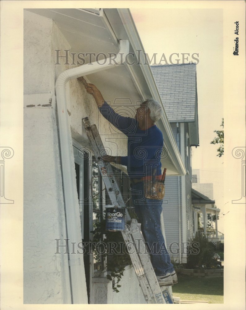 1952 House Painter Rick Friddle Tornado - Historic Images