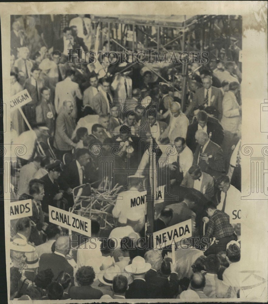 1952 Fire Breaking Out Democratic Conv - Historic Images