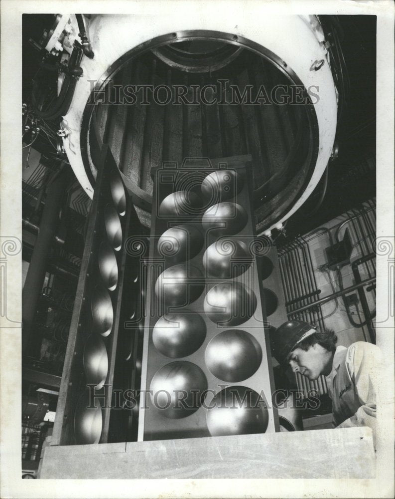 1978 Oversized Muffin Tin Raytheon Research - Historic Images