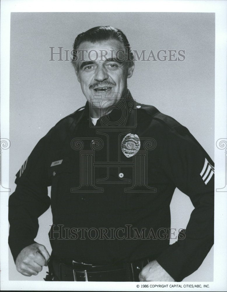 1986 Press Photo Ohara Police Drama Actor Wallace - RRV70207 - Historic Images