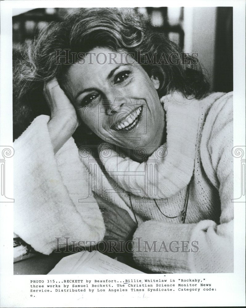 Press Photo Actress Billie Whitelaw Rockaby Promo Shot - RRV70213 - Historic Images