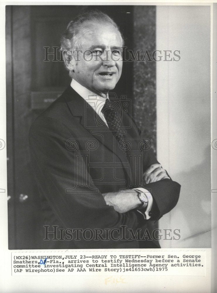 1975 Senator George Smathers CIA Trial - Historic Images