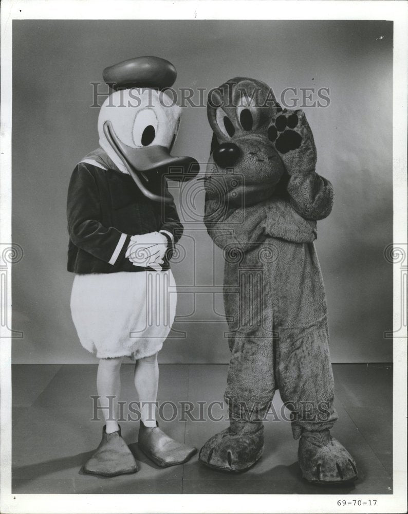 1969 Disney Donald Duck Pluto - Historic Images