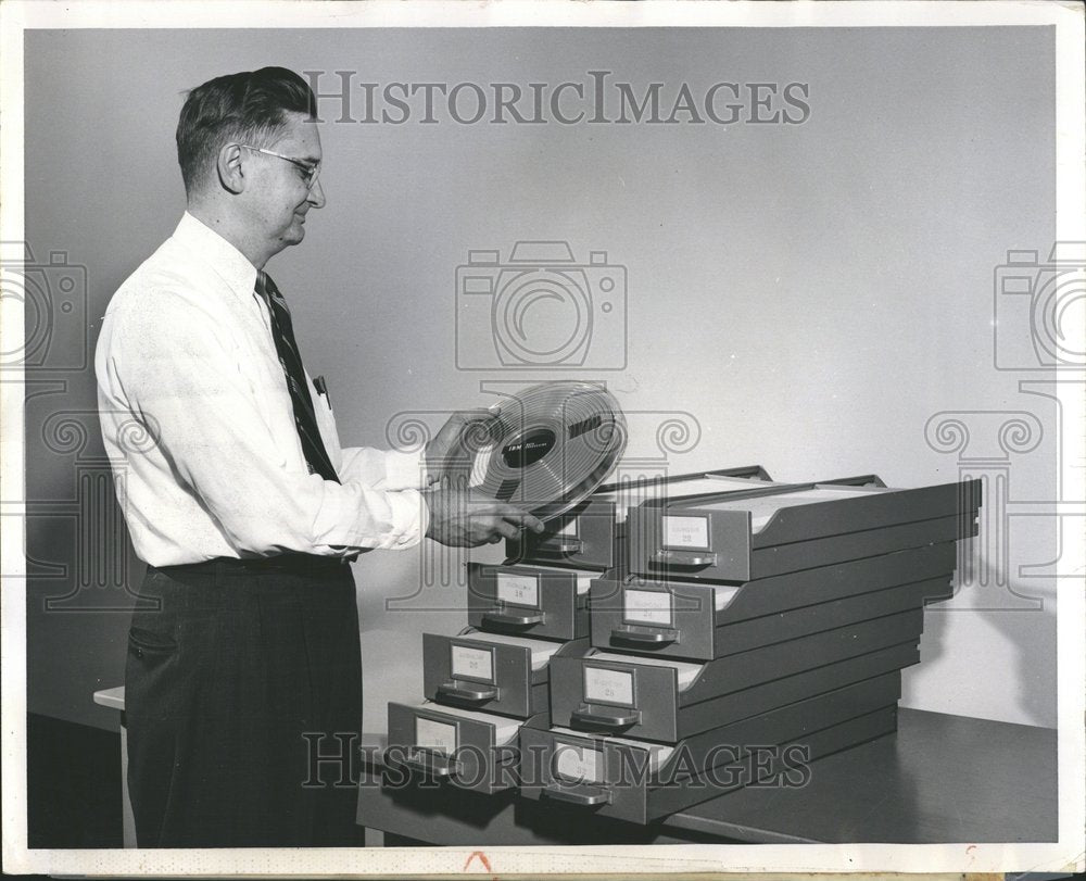 1956 Data Processing/Magnetic Tapes - Historic Images