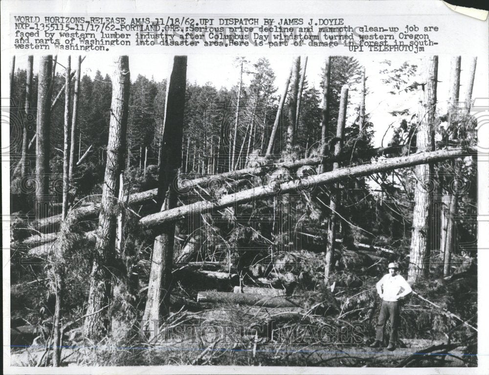 1962 Windstorm hits Oregon and Washington - Historic Images