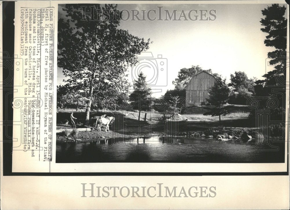 1975 Press Photo G.W. Topham Farm - RRV71545 - Historic Images