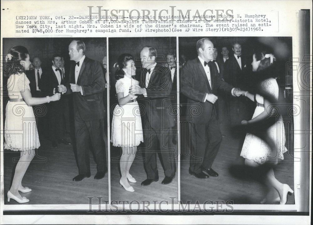 1968 President Candidate H.H.Humphrey Dance Campaign - Historic Images