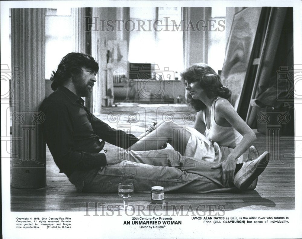 1980 Press Photo Alan Bates Jill Clayburgh Unmarried - RRV71601 - Historic Images