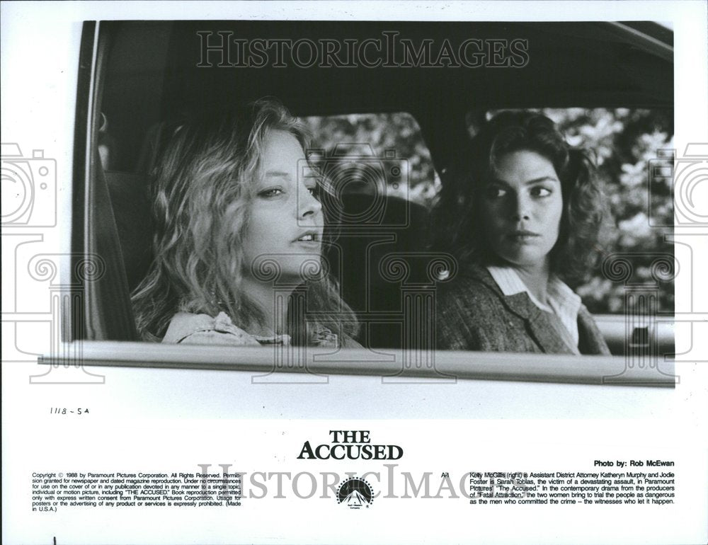 1988 Press Photo Jodie Foster Actress - RRV71613 - Historic Images