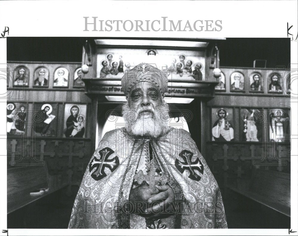 1991 Coptic Church Rev. Roufail Michael - Historic Images