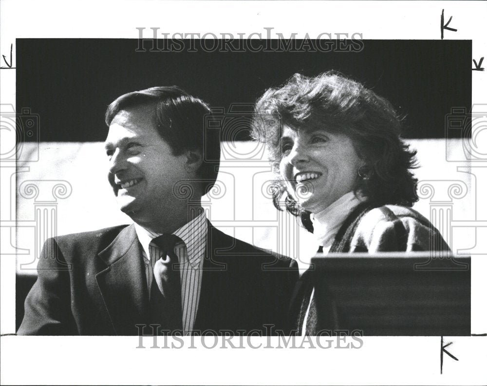 1989 Gov. James Blanchard &amp; Kate Michelman - Historic Images